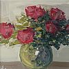 VASE OF RED FLOWERS by Vivek Mandalia at Ross's Online Art Auctions