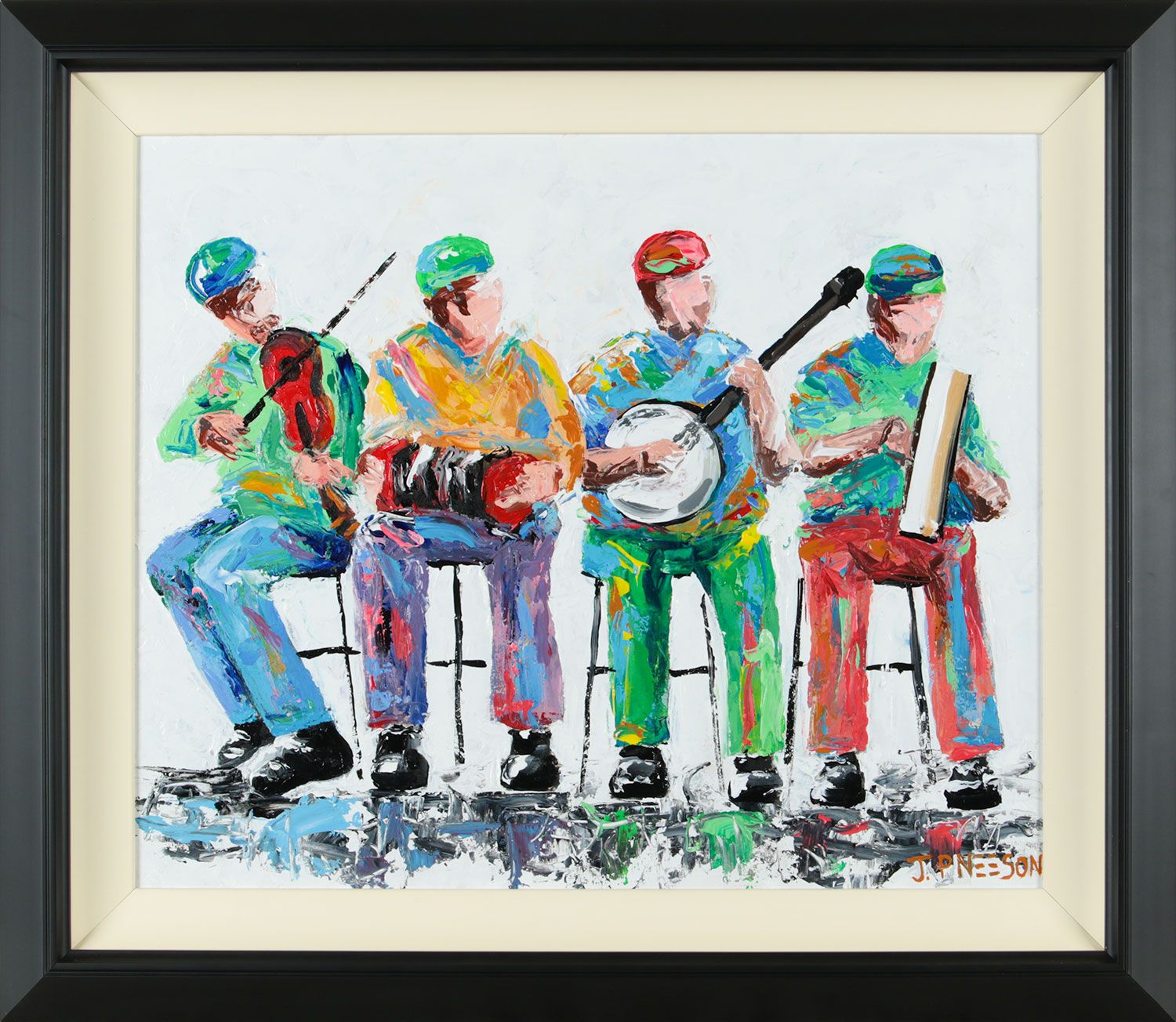 SESSION AT THE TEMPLE BAR by J.P. Neeson at Ross's Online Art Auctions