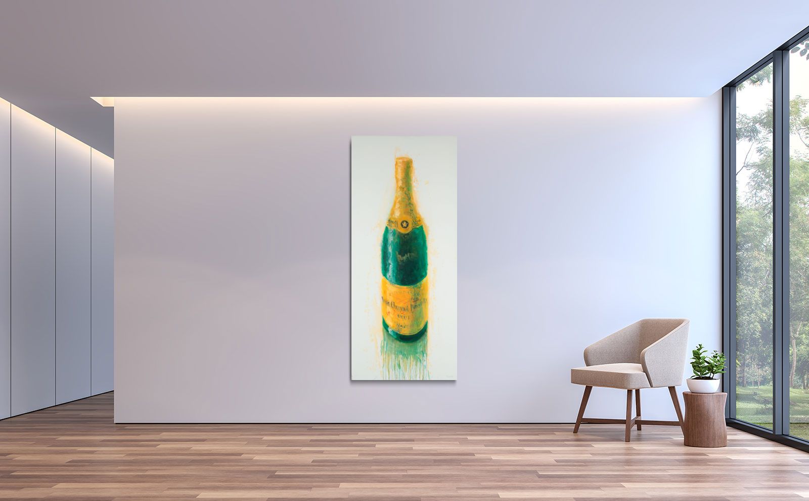 VEUVE CLICQUOT CHAMPAGNE by Neil Shawcross RHA RUA at Ross's Online Art Auctions