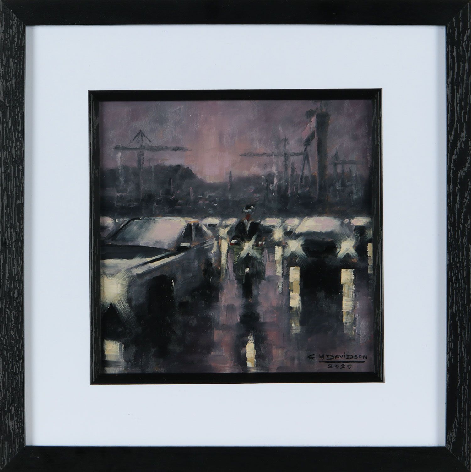 HAMILTON ROAD EXODUS HARLAND & WOLFF by Colin H. Davidson at Ross's Online Art Auctions