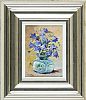 A LITTLE BLUE BOTTLE WITH HAREBELLS by Marjorie Wilson at Ross's Online Art Auctions