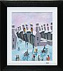 CYCLING THROUGH THE SNOW by John Ormsby at Ross's Online Art Auctions