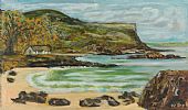 ON THE ANTRIM COAST by William Boyd at Ross's Online Art Auctions