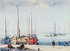 FISHING BOATS, SPAIN by Jorge Aguilar at Ross's Online Art Auctions