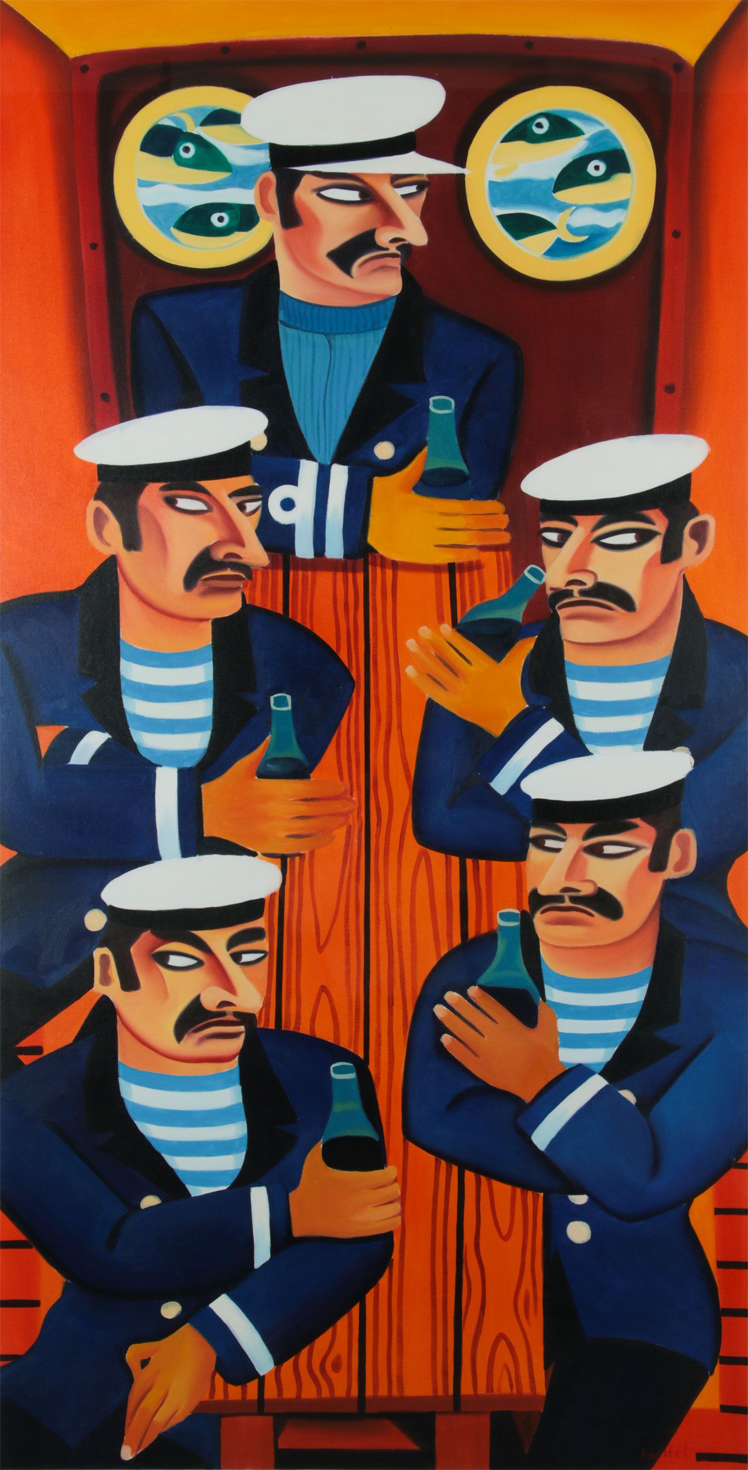 THE CAPTAIN'S TABLE by Graham Knuttel at Ross's Online Art Auctions