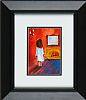 YOUNG GIRL BY THE EVENING FIRE by Michelle Carlin at Ross's Online Art Auctions