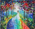 ROMANTIC WALK by Evelina Vine at Ross's Online Art Auctions