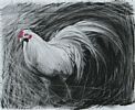 WHITE ROOSTER by Irish School at Ross's Online Art Auctions