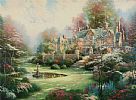 GARDEN BEYOND SPRING GATE by Thomas Kinkade at Ross's Online Art Auctions