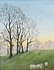 WINTER SUNSET by G. Lancaster at Ross's Online Art Auctions