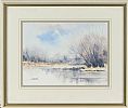 HILLSBOROUGH LAKE IN FEBRUARY by Sandra Maze UWS at Ross's Online Art Auctions