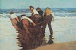 LAUNCHING THE CURRACH by Paul Henry RHA at Ross's Online Art Auctions