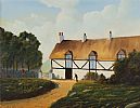 THATCHED FARMHOUSE by Robert B. Higgins at Ross's Online Art Auctions
