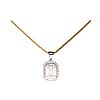 18CT GOLD DIAMOND PENDANT & 14CT GOLD CHAIN at Ross's Online Art Auctions