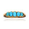 VICTORIAN 18CT GOLD TURQUOISE RING at Ross's Online Art Auctions