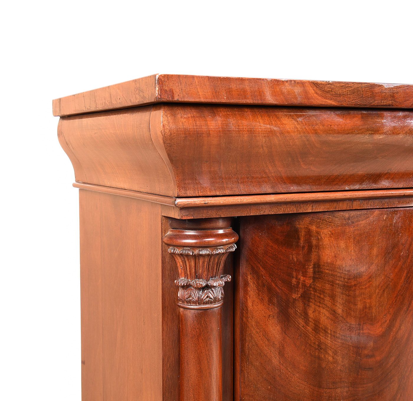 WILLIAM IV MAHOGANY SIDE CABINET at Ross's Online Art Auctions