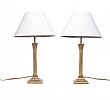 PAIR OF LAURA ASHLEY BRASS TABLE LAMPS at Ross's Online Art Auctions