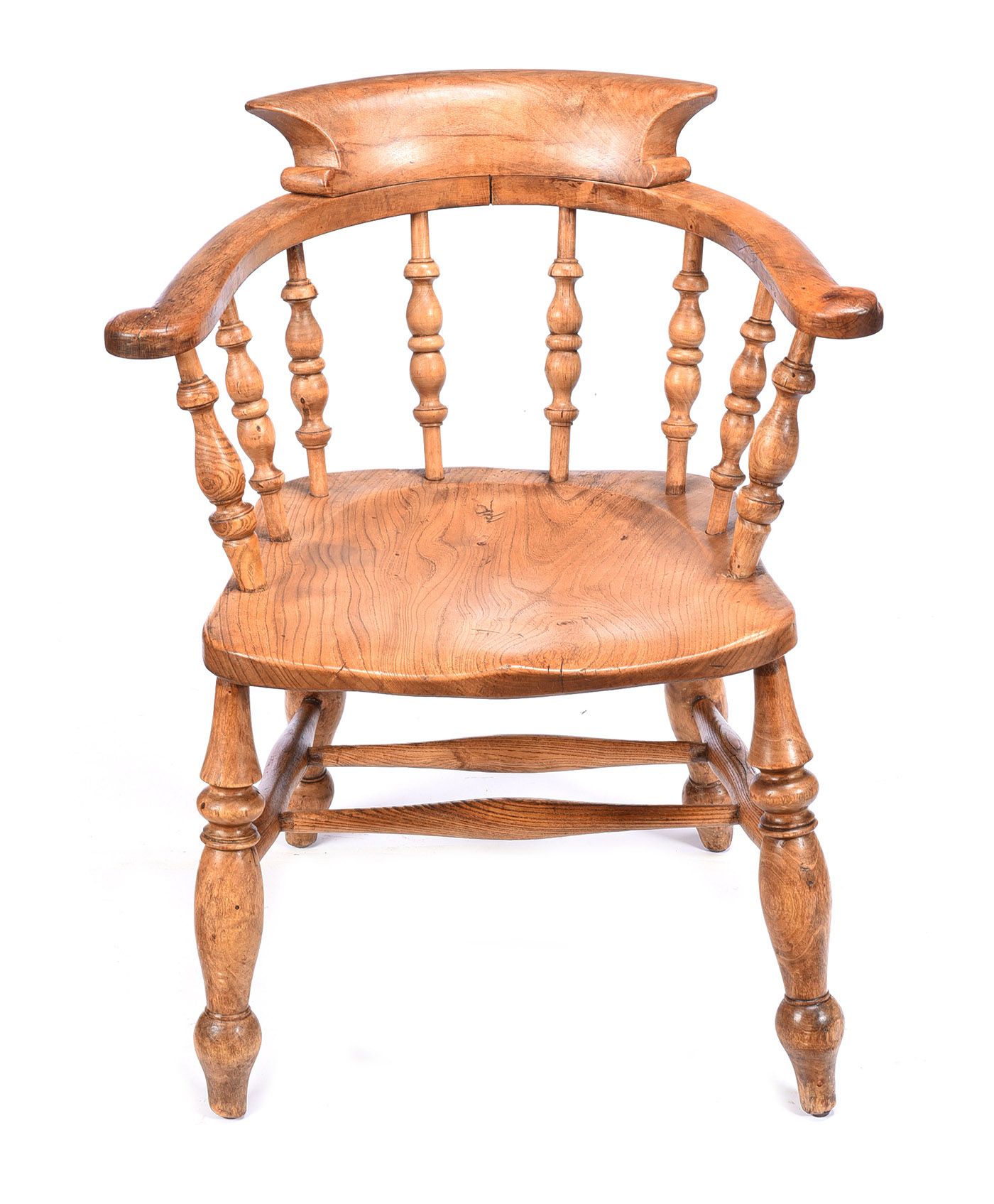 ANTIQUE ELM SMOKERS BOW at Ross's Online Art Auctions