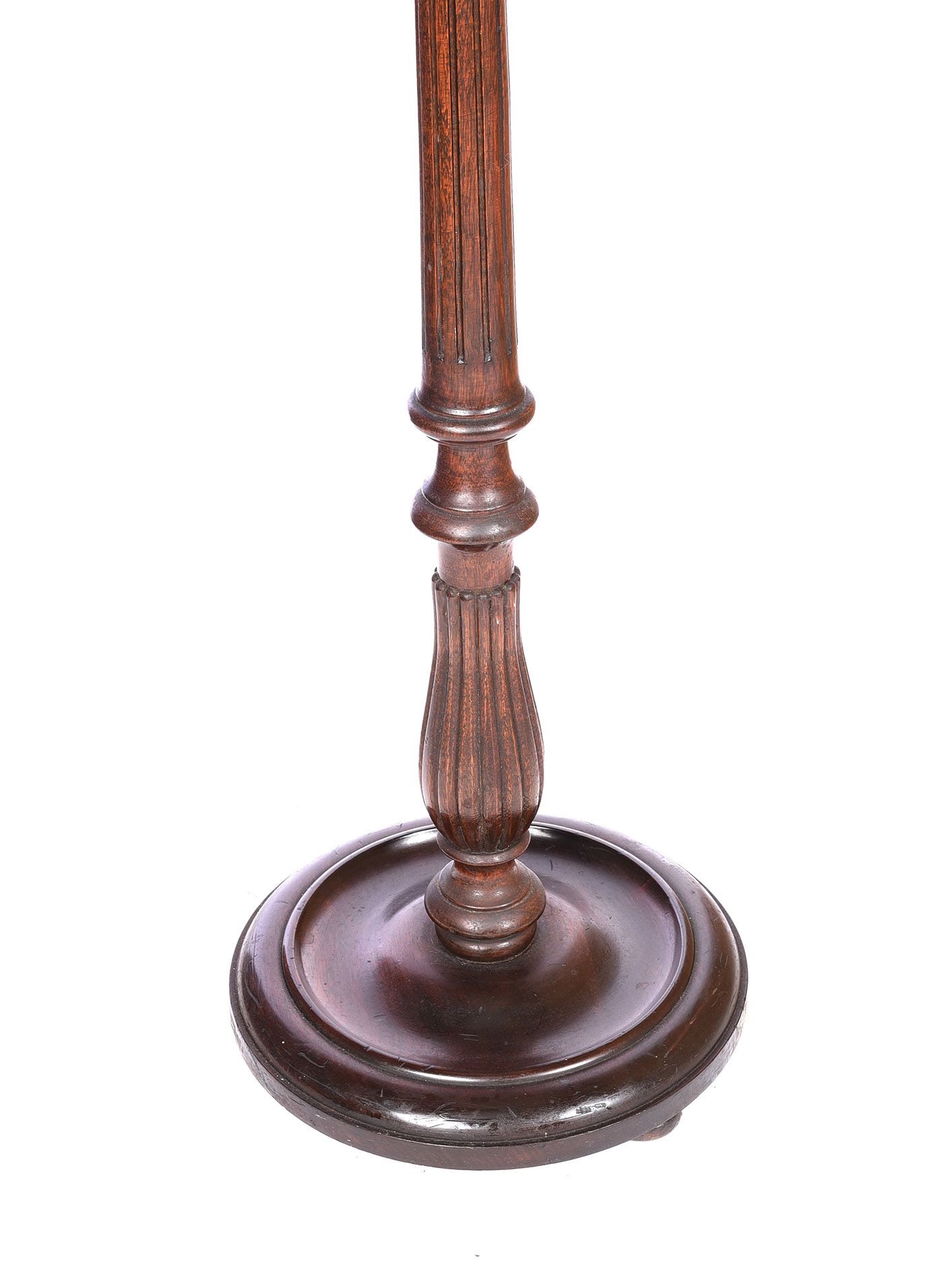 VINTAGE MAHOGANY STANDARD LAMP at Ross's Online Art Auctions