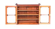 VICTORIAN MAHOGANY WALL HANGING BOOKCASE at Ross's Online Art Auctions