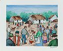 KILLARNEY VILLAGE, THE LAMMAS FAIR, THE ANTIQUE SALE & BEFORE THE RACE by Gladys Maccabe HRUA at Ross's Online Art Auctions