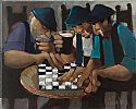 A GAME OF DRAUGHTS by George Callaghan at Ross's Online Art Auctions