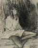 SEATED GIRL by Frank Eyre at Ross's Online Art Auctions