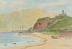 RED BAY CASTLE, COUNTY ANTRIM by Joseph William Carey RUA at Ross's Online Art Auctions