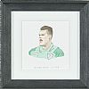 JACOB STOCKDALE - IRELAND RUGBY by Brian John Spencer at Ross's Online Art Auctions