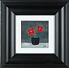 STILL LIFE - RED FLOWERS IN A VASE by Olivia Rose at Ross's Online Art Auctions