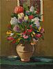 STILL LIFE FLOWERS IN A VASE by Lewis at Ross's Online Art Auctions
