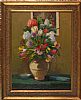 STILL LIFE FLOWERS IN A VASE by Lewis at Ross's Online Art Auctions