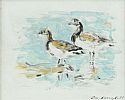 LAKESIDE GEESE by Con Campbell at Ross's Online Art Auctions
