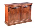 WILLIAM IV MAHOGANY TWO DOOR SIDE CABINET at Ross's Online Art Auctions