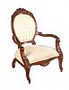 VICTORIAN STYLE CAMEO BACK ARMCHAIR at Ross's Online Art Auctions