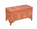 CHINESE CARVED HARDWOOD BLANKET BOX at Ross's Online Art Auctions