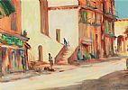 STREET IN VALENCIA by Arthur H. Twells RUA at Ross's Online Art Auctions