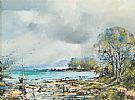 AT THE EDGE OF STRANGFORD LOUGH by Frank Fitzsimons at Ross's Online Art Auctions