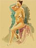 SEATED NUDE by George Campbell RHA RUA at Ross's Online Art Auctions