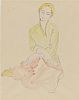 STUDY OF A FEMALE SEATED by Elizabeth Rivers at Ross's Online Art Auctions