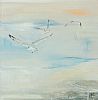 HOOVERING GULLS by Paula McKinney at Ross's Online Art Auctions