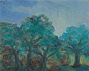 OLIVE TREES NEAR LUCCA , EVENING by Harry C. Reid HRUA at Ross's Online Art Auctions