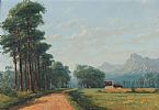 ROAD TO THE MOUNTAINS by Continental School at Ross's Online Art Auctions