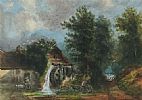 THE WATER WHEEL by English School at Ross's Online Art Auctions