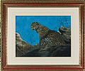 SEATED LEOPARD by English School at Ross's Online Art Auctions