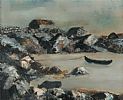 LOW TIDE, LOUGH ERNE by Seamus O'Colmain at Ross's Online Art Auctions