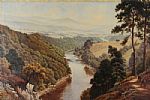 RIVER IN THE VALLEY by English School at Ross's Online Art Auctions