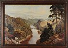 RIVER IN THE VALLEY by English School at Ross's Online Art Auctions