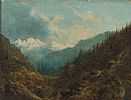 TREES IN THE MOUNTAINS by English School at Ross's Online Art Auctions