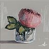 A PINK PEONY by Vivek Mandalia at Ross's Online Art Auctions